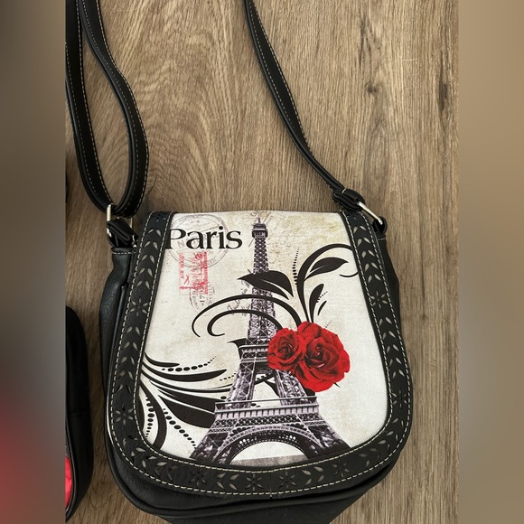 LOT OF 4 PARIS BAGS LANCÔME TOTE CROSSBODY MAKEUP BAG & MINi ALL GREAT Condition - Picture 6 of 8